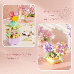 360pcs Celestial Starlight Potted Building Blocks Flower Assembled Toy