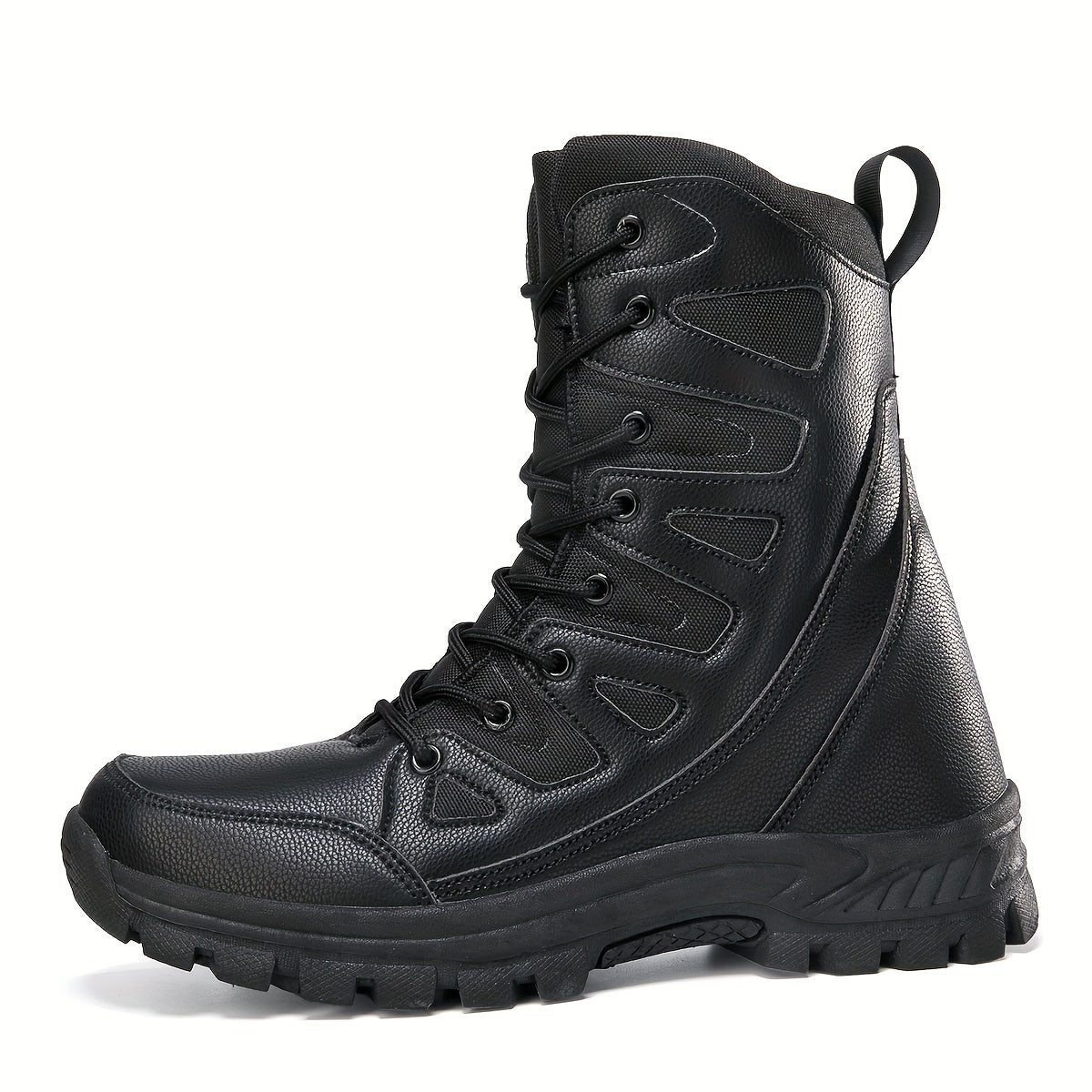 Men&rsquo;s High Top Tactical Work Boots Non Slip Durable Outdoor Hiking Shoes