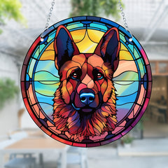 Pet Dog Window Hanging Ornament Suncatcher Decoration