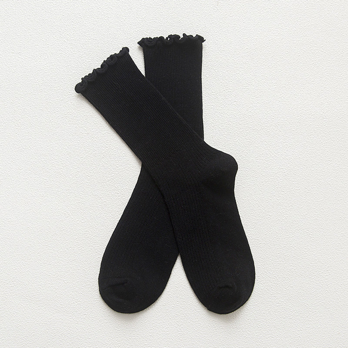 Frilled Mid Tube Socks Women's Stockings & Hosiery