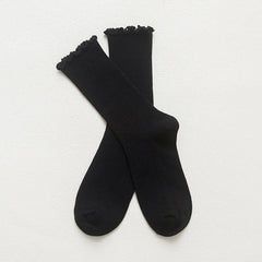 Frilled Mid Tube Socks Women's Stockings & Hosiery