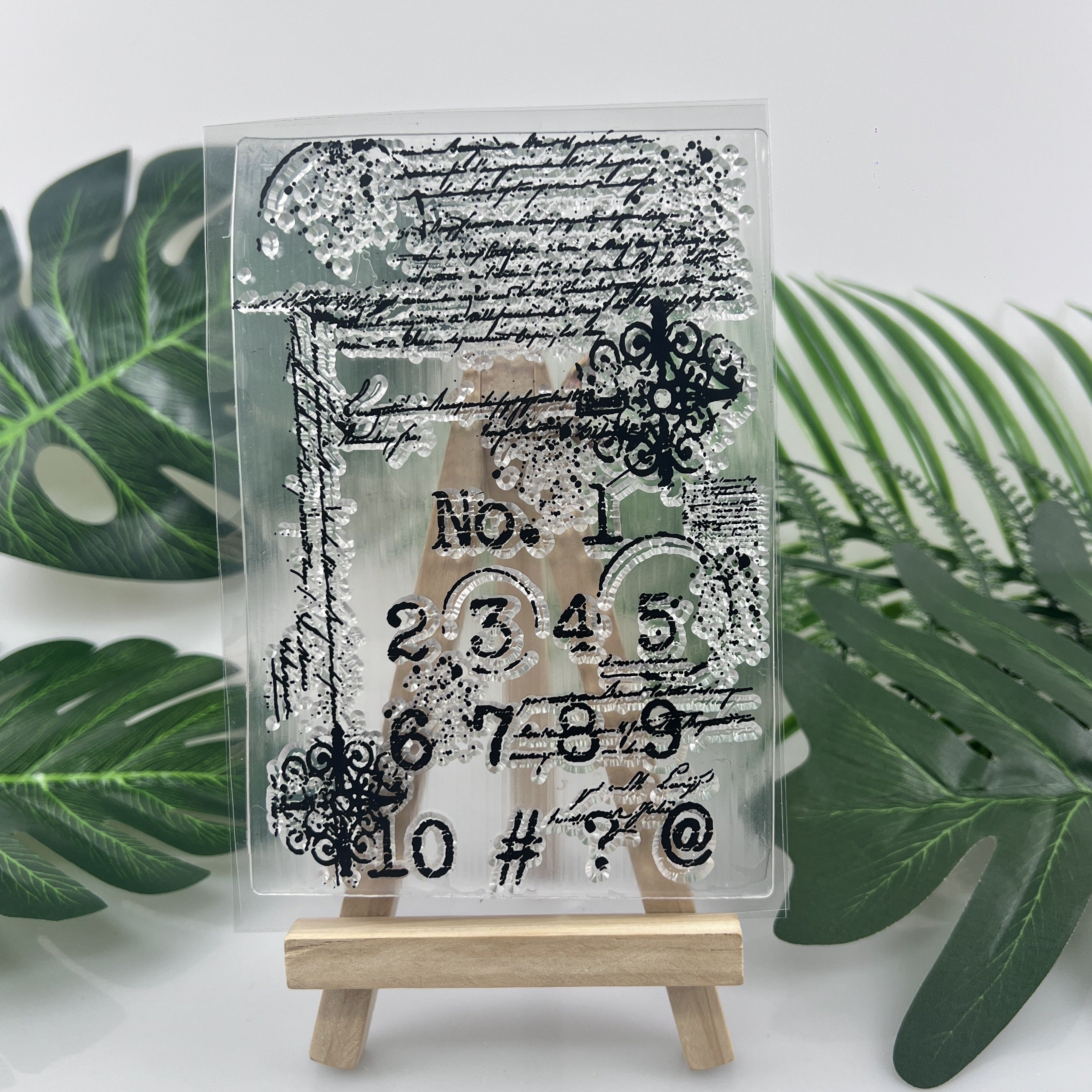 Number Stamps Stencils for DIY Scrapbook Card Craft Embossing