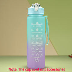 900ml Gradient Water Bottle Leakproof for Sports