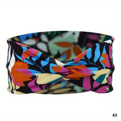 Boho Headband Wide Floral Knot Stretch Turban Head Wrap Hair Scarf Accessories