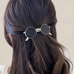 Golden Metal Hairpin Hair Clips Sunglasses Shape Hair Barrettes Hair Accessories
