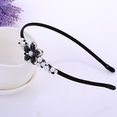 Boho Velvet Crystal Vintage Headband Rhinestone Bow Hair Accessories