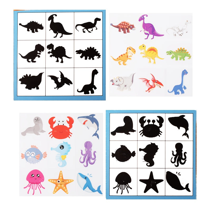 Wooden Shape Matching Toy Brain Teaser Blocks