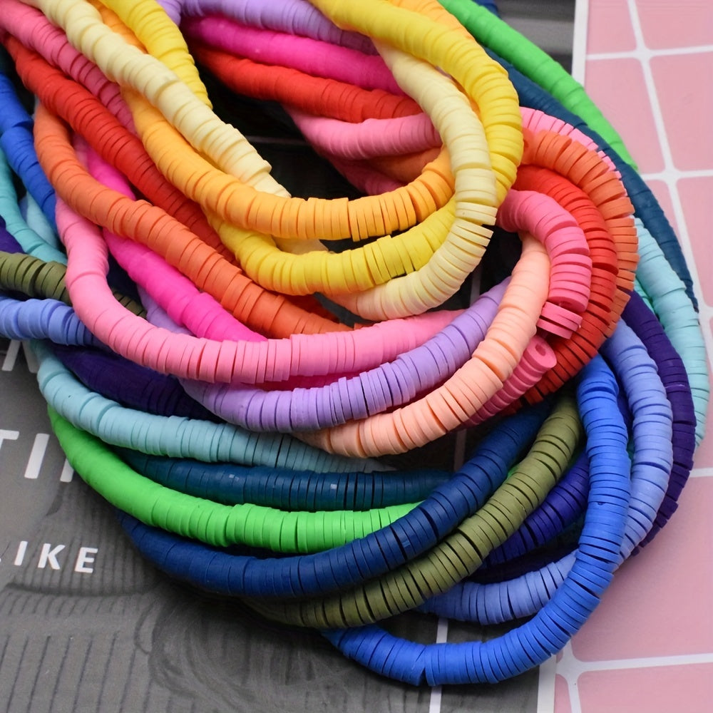 6mm Polymer Clay Rubber Spacer Beads for Jewelry Making
