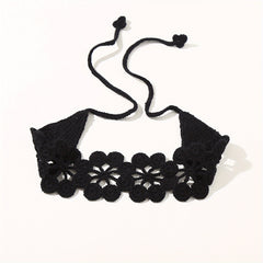 Hollow Crochet Hair Scarf Weaving Headband Hair Bundle