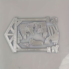 Blessing Words Metal Cutting Dies and Stamps for Scrapbooking Stencil Embossing