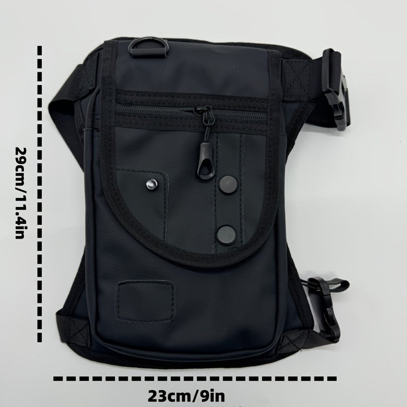 Waterproof Nylon Leg Bag For Men Motorcycle Riding Fanny Pack