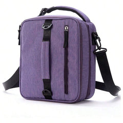 Insulated Bento Lunch Bag Square Oxford Cloth Hand Washable Aluminum Foil