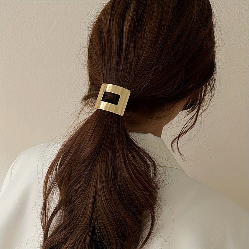 Golden Hair Tie Adult Hair Accessories Ponytail Elastic Band