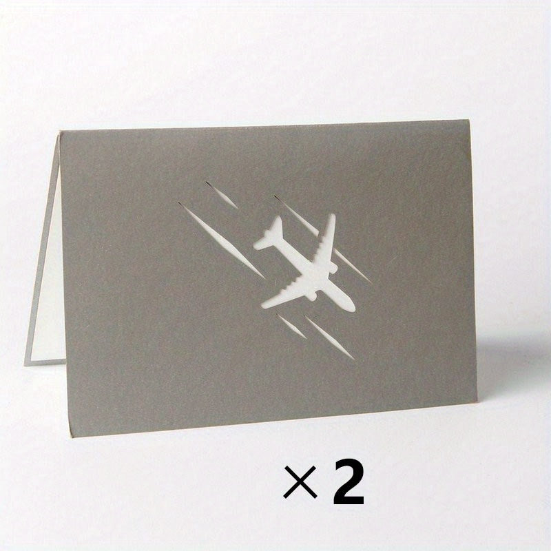 3D Pop Up Airplane Greeting Card for Birthday Graduation Wedding Anniversary