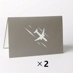 3D Pop Up Airplane Greeting Card for Birthday Graduation Wedding Anniversary