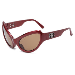 Y2K Cat Eye Frame Sunglasses with Packaging Box