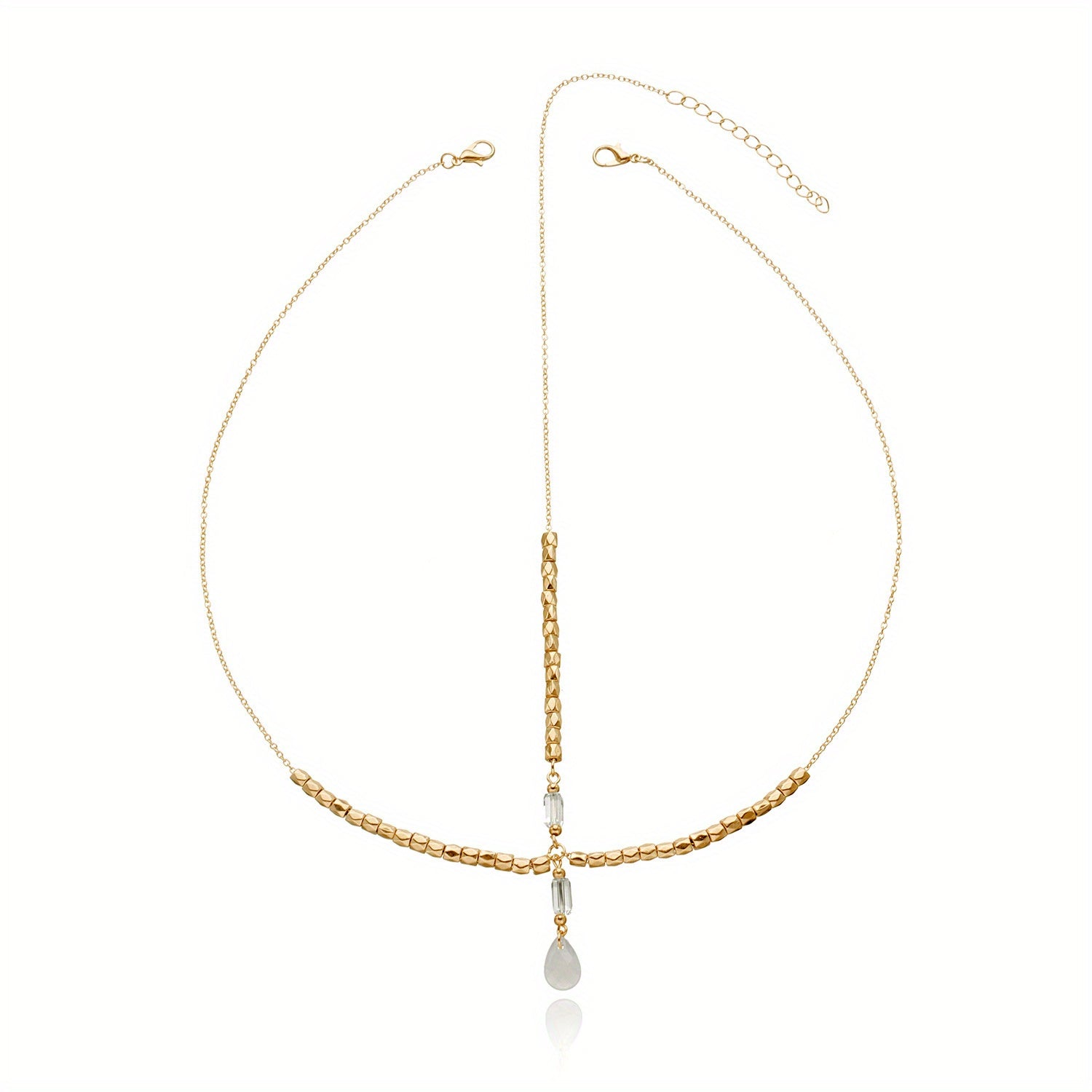 Boho Pendant Head Chain Rhinestone Headpieces