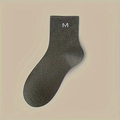 10 Pairs Letter Print Socks Soft Women's Mid Tube Stockings