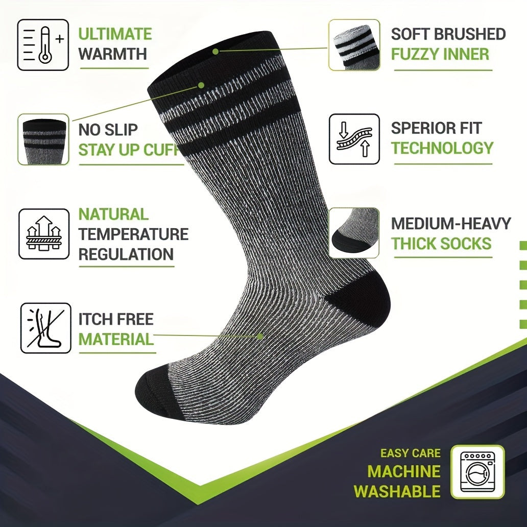 Men's Thermal Athletic Socks - Running Hiking Ski Socks
