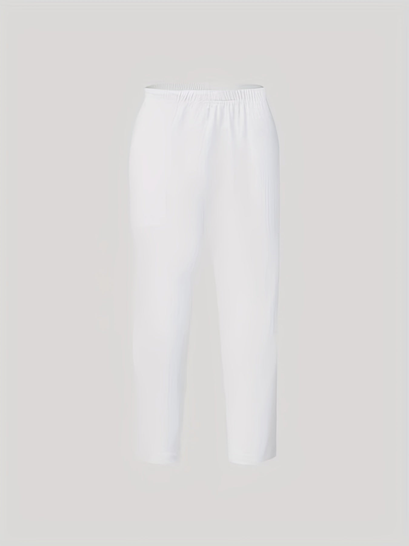 Solid Skinny Capris Leggings for Women