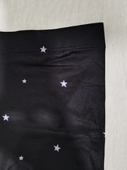  Christmas Leggins Women's Plus Starry Sky & Santa Claus Print Leggings