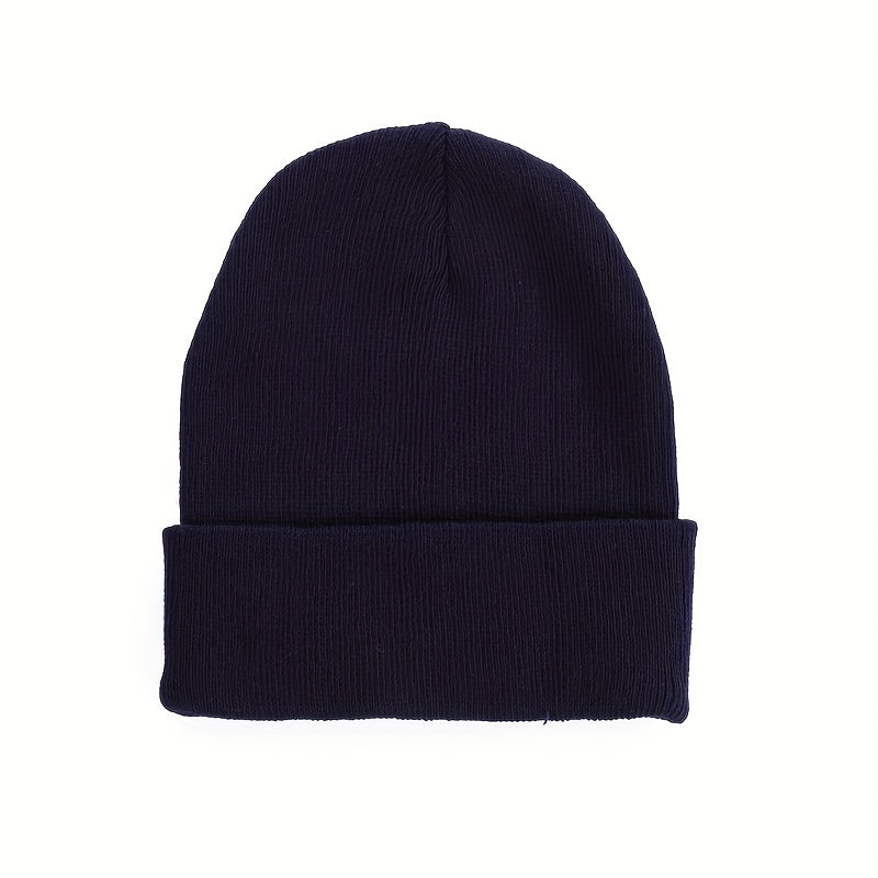 Autumn Winter Wool Knitted Hat Plus Velvet Warm Hat