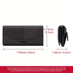 HUMERPAUL Women's RFID Leather Long Wallet Large Capacity Travel Organizer