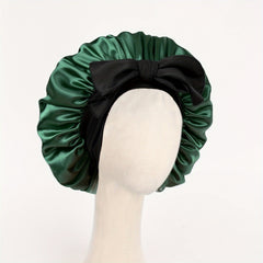 Adjustable Satin Silk Bonnet For Sleeping Hair with Tie Band
