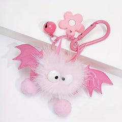 Little Devil Keychain Plush Doll Bat Keychain Halloween Accessories