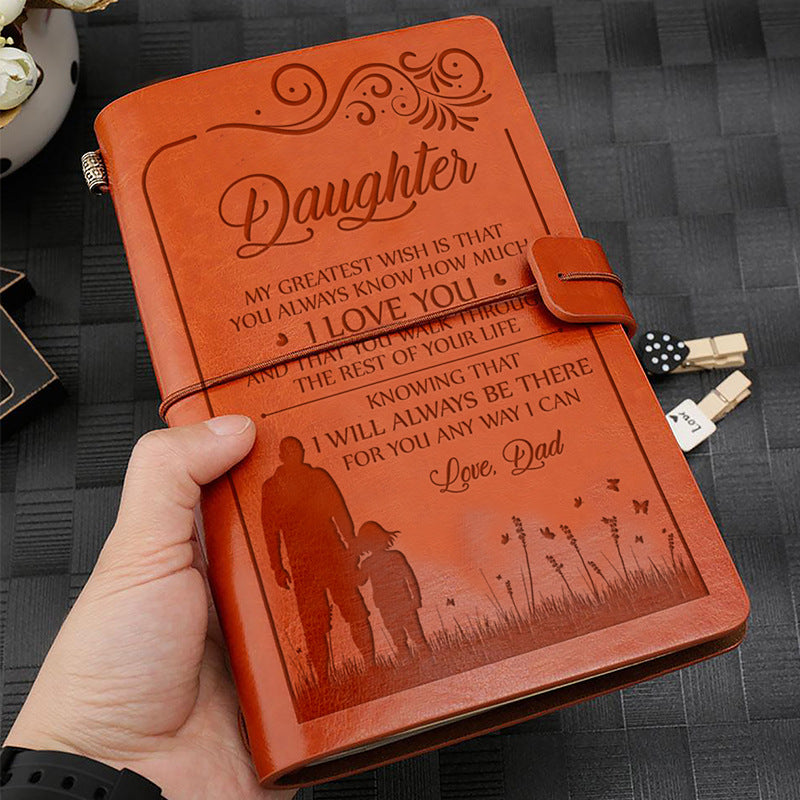 Vintage Portable Notebook with 144 Sheets - Perfect Holiday Gift Idea