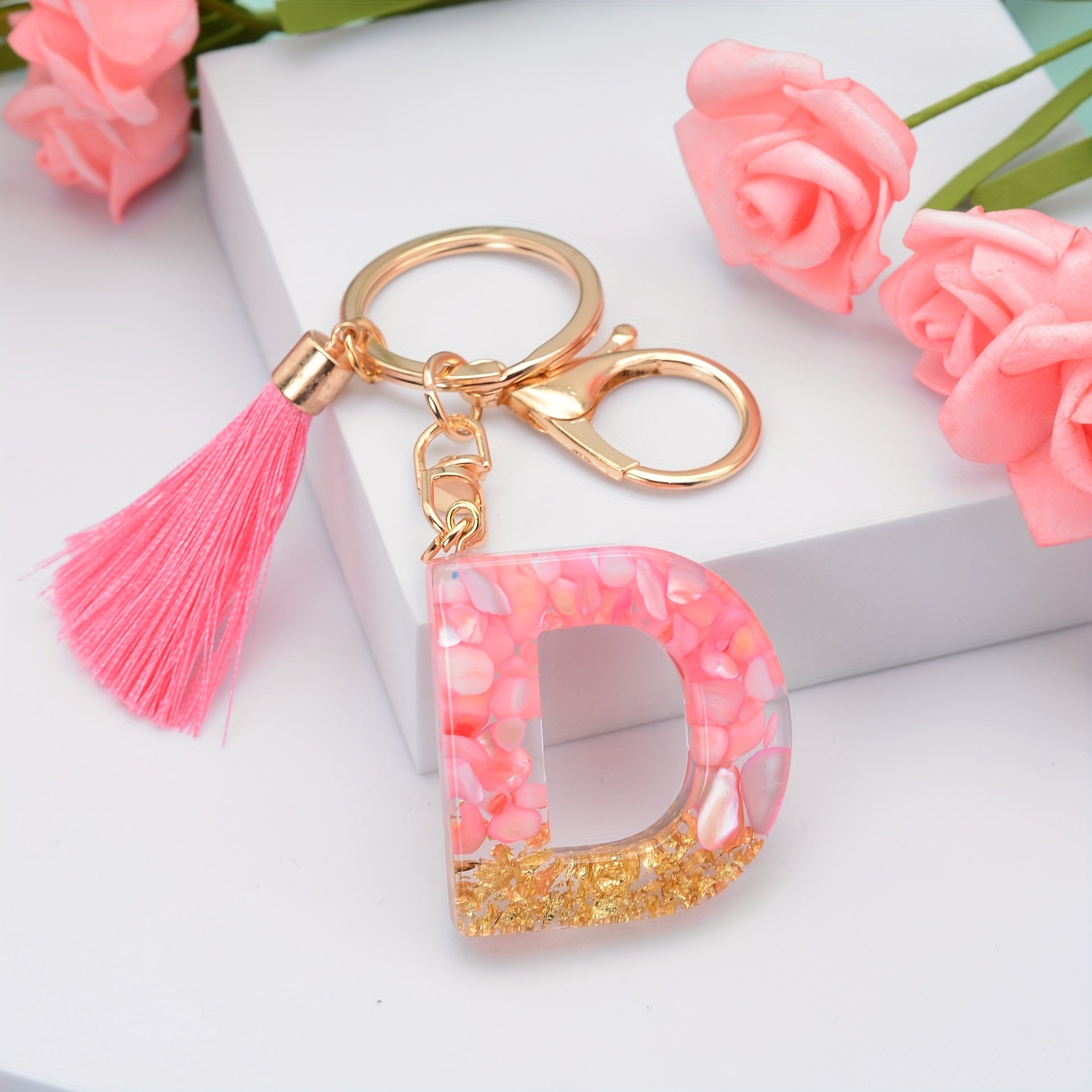 Letter Key Chain for Schoolbag Purse Wallet & Car Key Decor