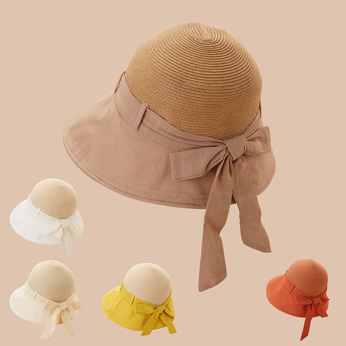 Large Brim All match Thin Braided Sun Hat