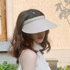 Casual Visor Hat Wide Brim UV Protection Sun Hat Lightweight Summer Travel