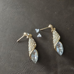Vintage Teardrop Crystal Earrings for Women Girls Party Wedding