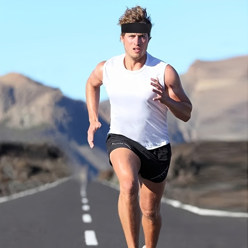 Cotton Sport Headband Non slip Elastic Sweatband