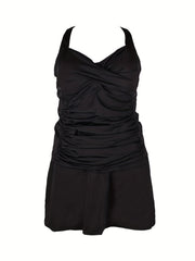  Twist Front Tankini & Shorts Set