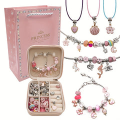 Girl's Beaded Bracelet Birthday Gift Set