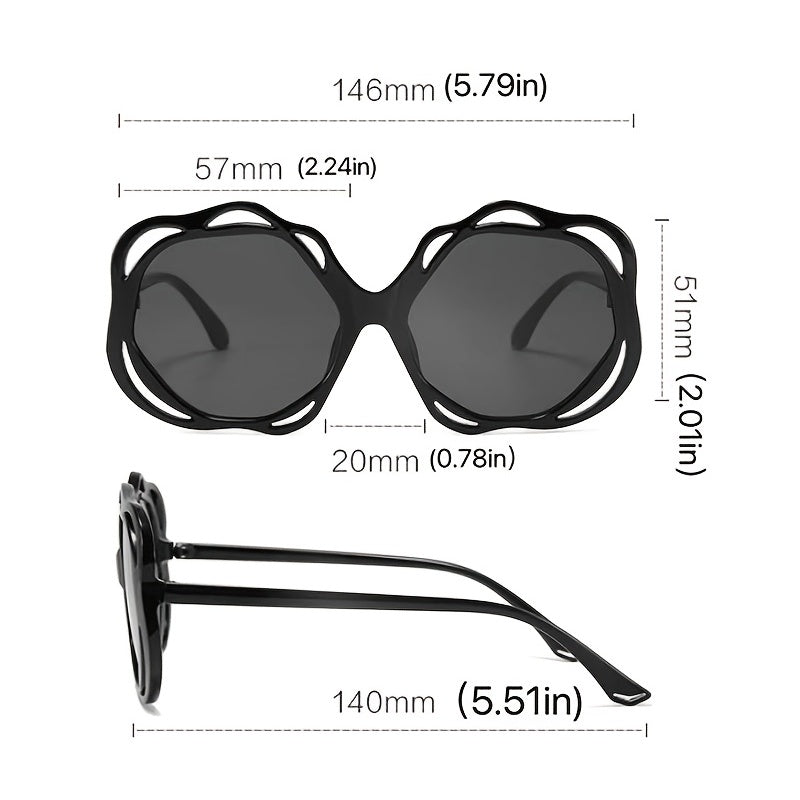 Sunflower Novel Frame Sunglasses Women's Oversized Glasses