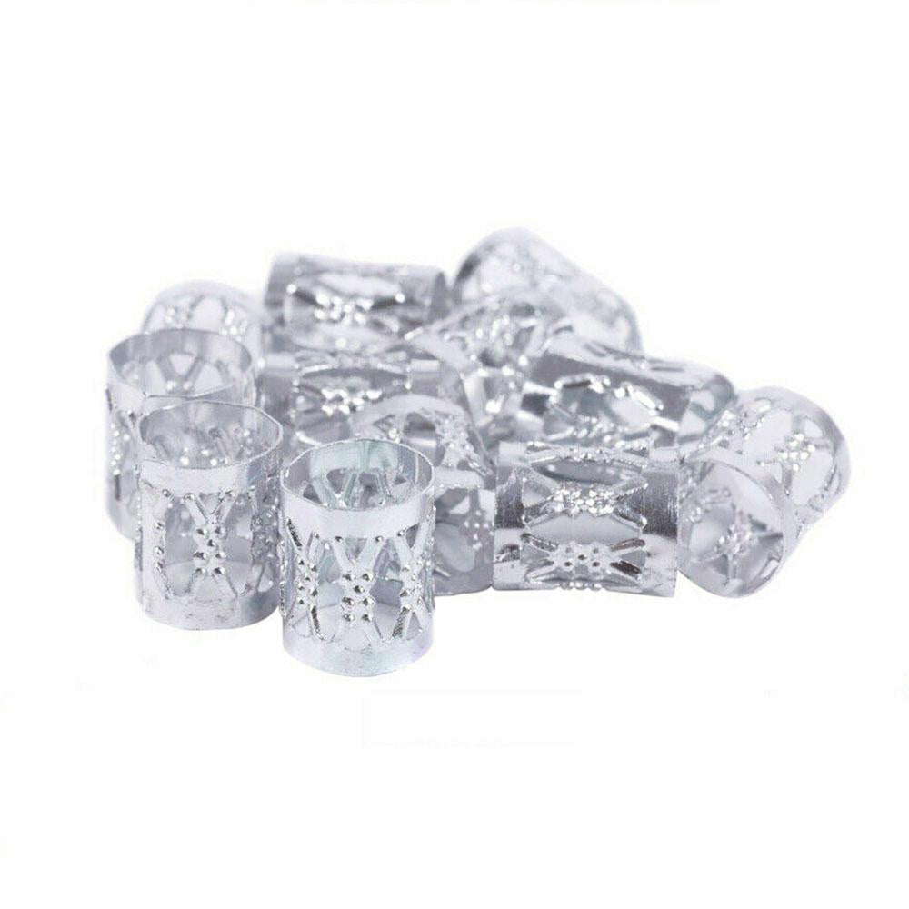 10pcs Dreadlock Beads Hair Rings Hair Decoration Clips Hair Jewelry