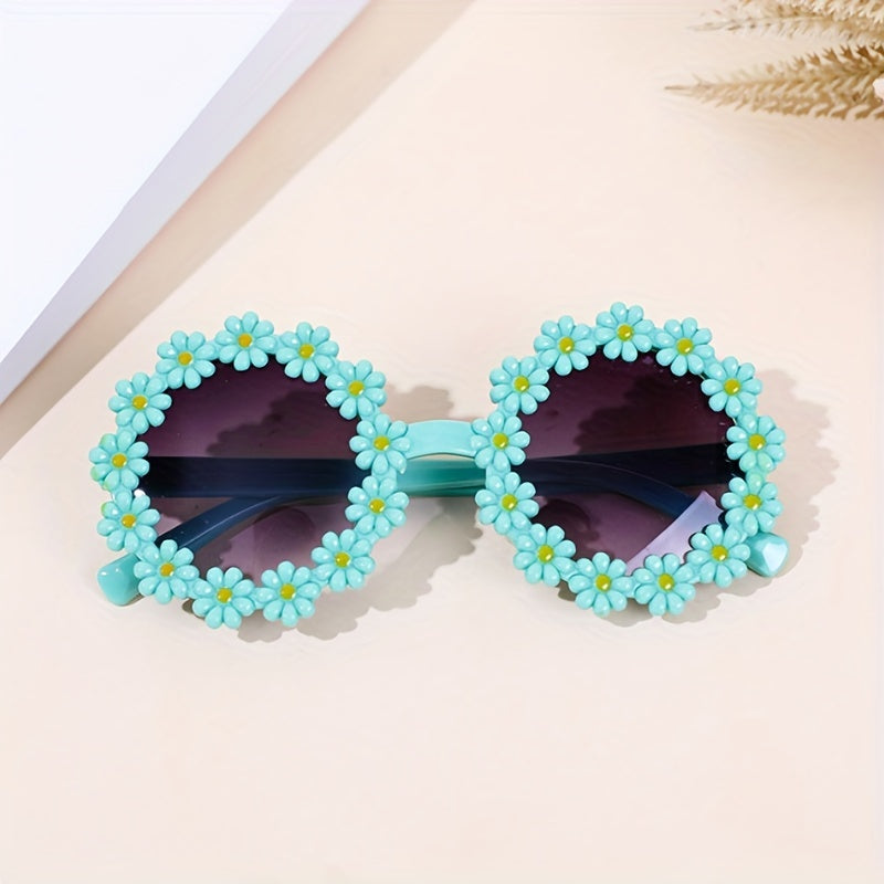 Daisy Flower Decor Sunglasses For Kids UV400