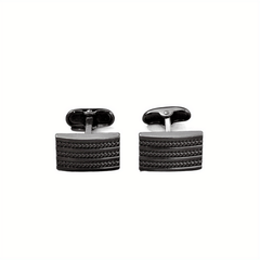Striped Men's Cufflinks French Business Shirt Sleeve Studs