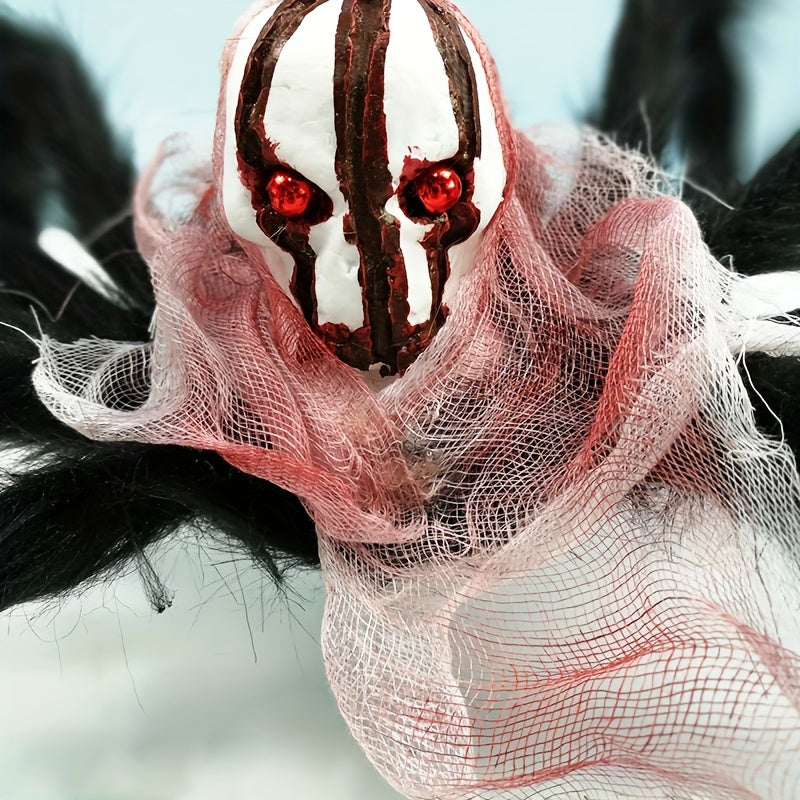 Plush Horror Spider Halloween Ornament