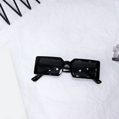 Retro Jelly Square Frame Sun Glasses Stylish Sunshade Male Female Slim