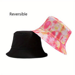 Colorful Tie Dye Bucket Hat Hip Hop Unisex Sun Hats