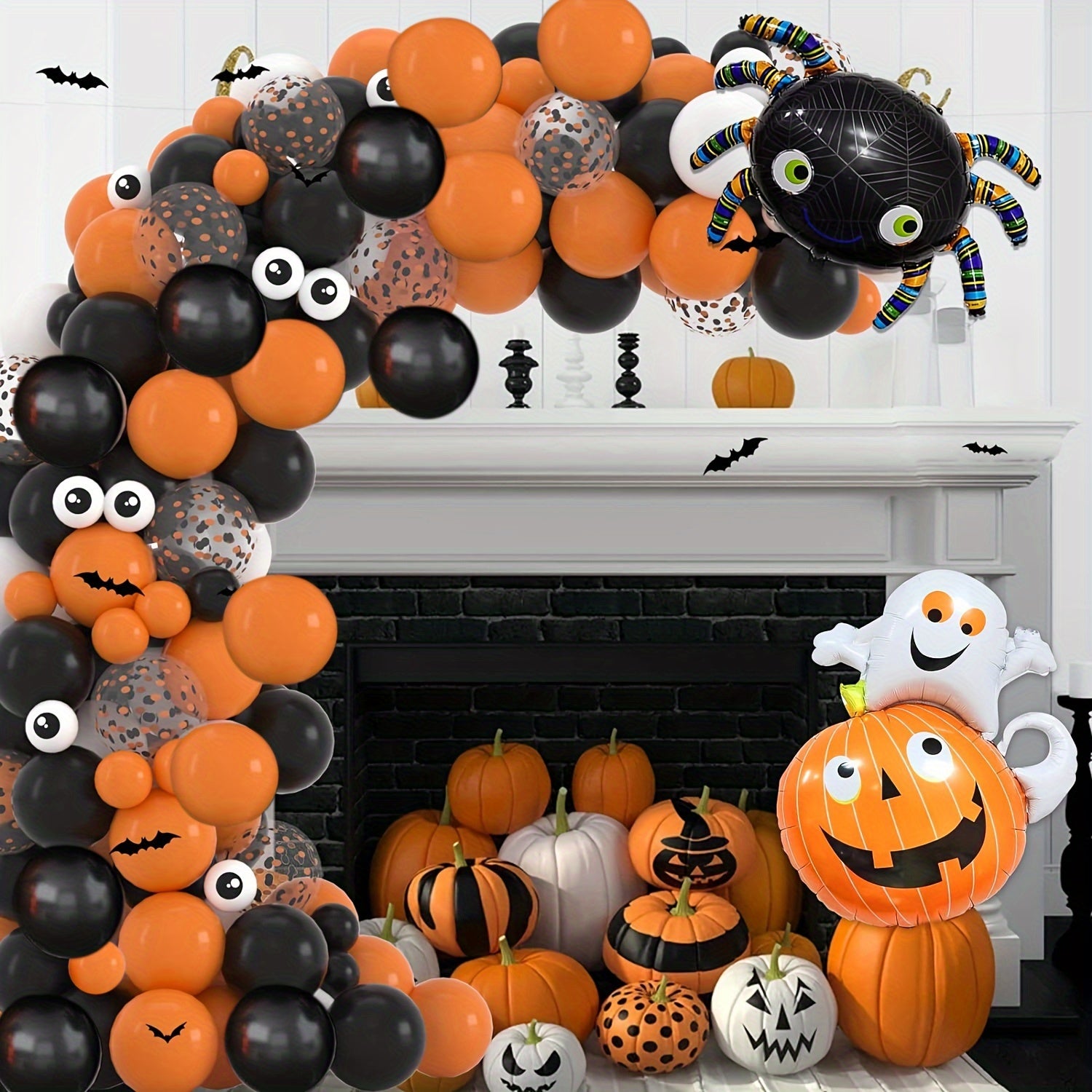 Halloween Balloons Garland Kit Orange Halloween Balloons Arch Kit