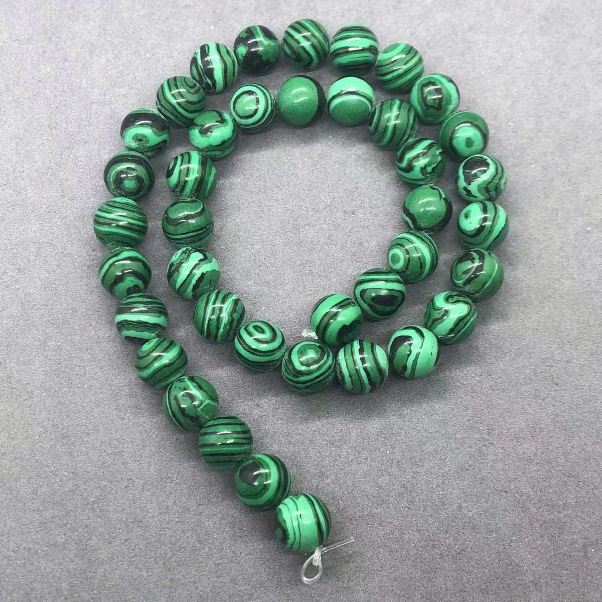 6 8 10mm Green Malachite Stone Beads DIY Bracelet Necklace