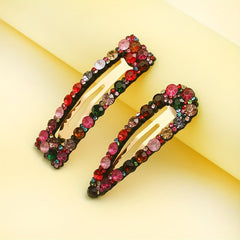 Colorful Rhinestone Hair Clip Metal Hair Clip For Women Girls Hair Clip