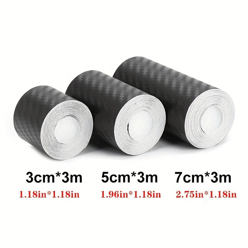 3D Carbon Fiber Car Stickers Scratch Proof T