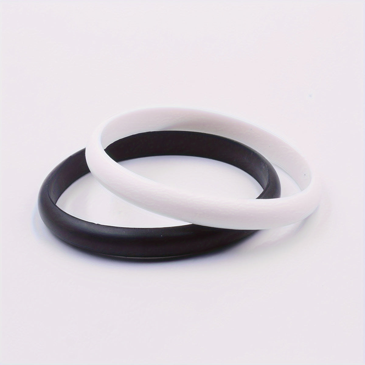 2 Pcs Silicone Sporty Style Bracelets Stretch Wristband Party Souvenir