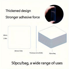 Transparent Double Sided Tape 3-Pack - Waterproof & Strong Adhesive